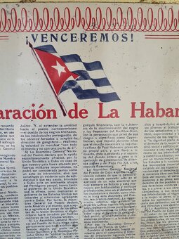 Plechová cedule deklarace Havana - 5