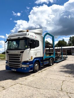 Souprava Scania R410 + Lohr autopřepravník - 5