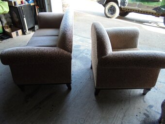 Starožitná sedací souprava cca rok 1930. - 5