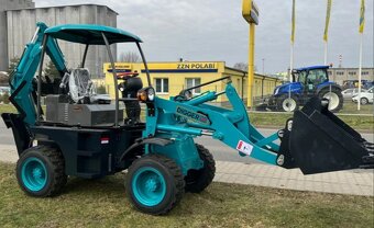 traktor bagr, nakladač, bagr s nakladačem, - 5