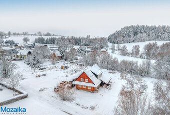 Výjimečná roubená novostavba s vybavením na okraji obce Dědo - 5