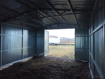 Plechová garáž 5x5m - 5