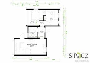 Prodej nízkoenergetické dřevostavby 3+kk, 62m2 - 5