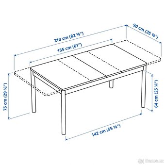 Rozkládací jídelní stůl Ikea RÖNNINGE - 5