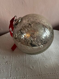 Nové skleněné koule Tchibo na zavěšení 15 cm 2 Ks - 5