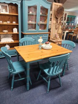 Masivní jídelnová souprava Ocean Blue - 5