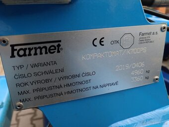 Farmet Kompaktomat K 700 PS 2019 rv - 5