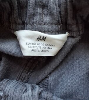 Chlapecké bavlněné,plátěné kalhoty Cargo 164/170 H&M - 5