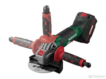 Zcela nová Parkside úhlová bruska + 4 Ah baterie + nabíječka - 5