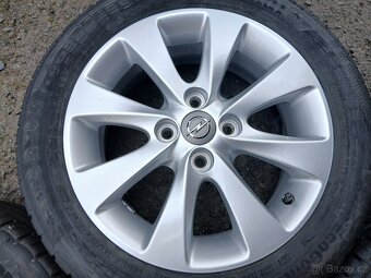 Prodám sadu Orig ALU kol Opel 185/55R15 letní - 5