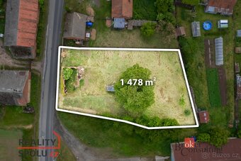 Prodej, pozemky/bydlení, 1478 m2, Bydžovská Lhotka 10, 50401 - 5