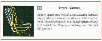 Kancelářské křeslo zn. Dauphin, chrom, černé čalounění - 5