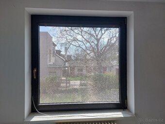 plastová okna dvojsklo oboustranný tmavý dub různé rozměry - 5