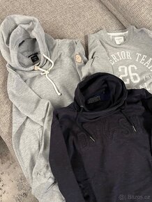 Mikiny bavlněné chlapecké vel. S, cena za 3ks - 5