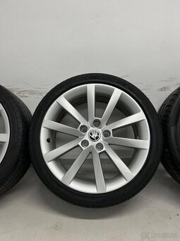 Škoda Alaris R18 Originál Alu Kola 225/40/18 letní pneu - 5