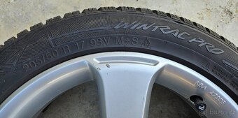 4x ALU originál VW + Zimní pneu VREDESTEIN - 205/50 R17 - 5