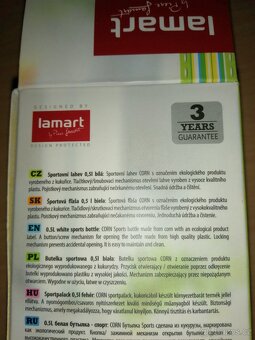Lamart Sportovní láhev 0.5l Corn LT4018 / bílá a žlutá - 5