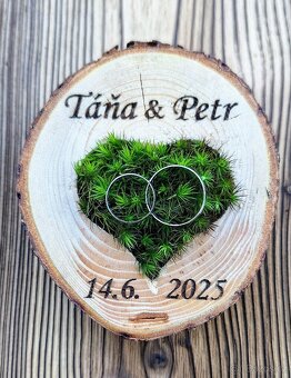Dřevěné svatební dekorace - 5