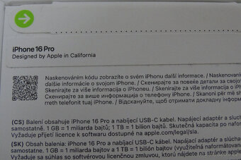 iPhone 16 Pro 128 GB Black Titanium nový - 5