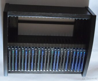 Minidisc MD minidisk box dřevěný HAMA na 48 MD + 24x MD - 5