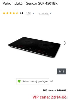 Indukční vařič Sencor SCP 4501 BK - 5