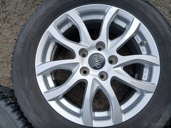 Prodám sadu Alu kol Kia 205/60R16 zimní - 5