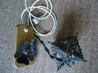 Nástěnná lampička - 2x, ruční výroba - vše originální - 5