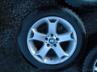 Litá kola 5x120 r18, zánovní zimní pneu 255/55/18 - 5
