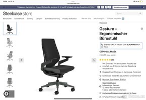 Kancelářské židle Steelcase Gesture - top stav, více ks - 5
