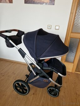 Trojkombinovaný kočárek Moon Rocca Navy - 5