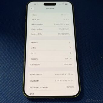 iPhone 15 Pro Max 256GB White Titanium - 5