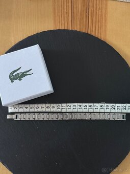 Lacoste ocelový náramek silver + box - 5