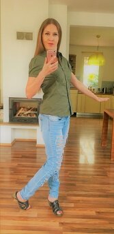 Khaki halenka vel M/L, Trf - 5