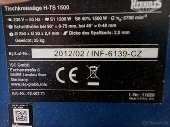 Stolní kotoučová pila Einhell Herkules H-TS - 5