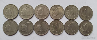 12x 50 haléřů Československo - 5