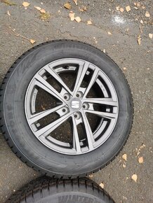 Prodám originální alu kola na SEAT 5x100 et40 zimní - 5