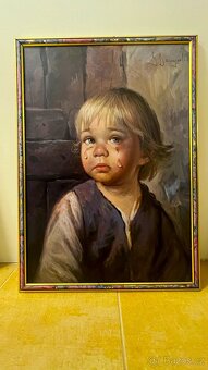 Obrazy plačícího dítěte Bragolin 4ks - 5