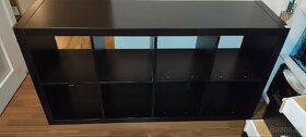 Regál knihovna Ikea Kallax Expedit 2x4 černo-hnědý - 5
