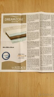 Luxusní pěnová matrace GOLD F35, 90x200cm, výška 18cm - 5