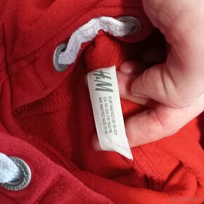 H&M mikina červená vel. 146-152 - 5