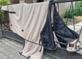 Deka proti hmyzu s krkem pro koně, vel. 145cm, Fouganza - 5