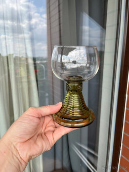 4x starožitná sklenice římanka 200ml - 5