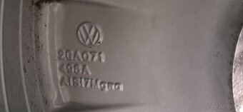 Originální alu disky VW Corvara 6Jx16 ET43 5x112 + zimní pne - 5