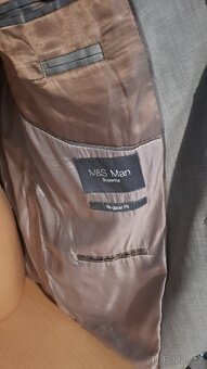 Pánské regular formální sako M&S Man/44-L/2x61cm - 5