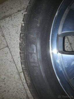 Škoda Alu disky originál 5x100 "16" + pneu letní 205/55 R1 - 5