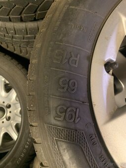 Audi orig. alu kola 5x100 R15 vč. pneu 195/65 R15 - 5