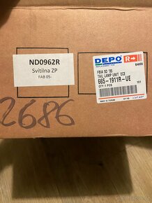 Zadní skupinová lampa / světlo Fabia pravá a levá. - 5