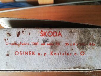 ŠKODA 1000 MB, 1100 MBX, ORIGINÁL BRZDOVÉ OBLOŽENÍ OSINEK - 5