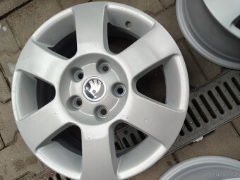 ALU disky originál Škoda 5x112 r15 (sada č.2) - 5