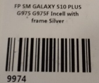 Prodám pro Samsung Galaxy S10+ - středový rám - 5